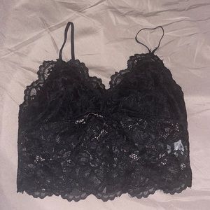 black bralette NEW never worn
